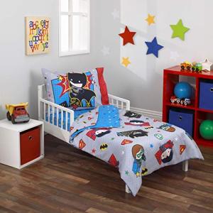 Justice League Toddler Bedding Set - 4 Pieces