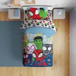 Spidey & Friends Toddler Comforter Set - 4 Pieces
