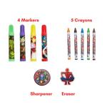 Marvel Avengers Coloring and Sticker Set, 30 Pcs