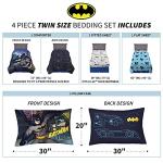 Batman Twin Size Bedding Set - 4 Pieces
