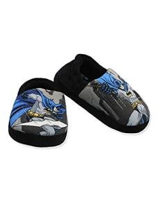 Batman Toddler Boys Plush Slippers Black 7-8
