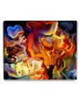 Colorful Abstract Stained Glass Canvas Wall Art