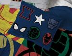 Marvel Avengers Emblems Twin Bed Set - 5 Pieces
