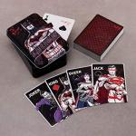 Joker Embossed Storage Tin with 52 Playing Cards