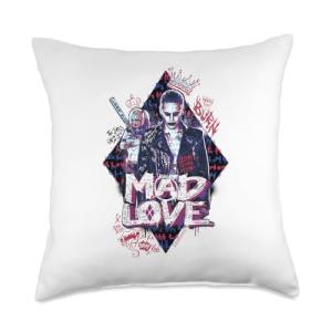 Harley Quinn & Joker Mad Love Throw Pillow