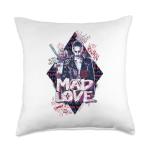 Harley Quinn & Joker Mad Love Throw Pillow