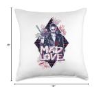Harley Quinn & Joker Mad Love Throw Pillow