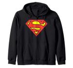 Superman Classic Logo Zip Hoodie for Fans