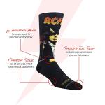 AC/DC Officially Licensed Crew Socks - Soft & Cushioned