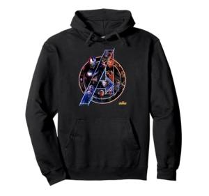 Avengers Infinity War Neon Team Graphic Hoodie