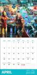 Marvel 2025 Wall Calendar by Thomas Kinkade