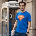 Superman Classic Logo Men's T-Shirt in Royal