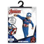 Captain America Youth Costume with Half Mask