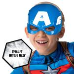 Captain America Youth Costume with Half Mask