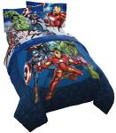 Marvel Avengers Blue Circle Twin Bed Set