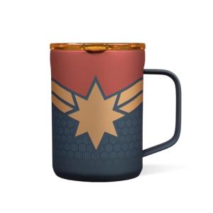 Captain Marvel Stainless Steel Coffee Mug - 16 Ounce