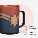 Captain Marvel Stainless Steel Coffee Mug - 16 Ounce