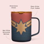 Captain Marvel Stainless Steel Coffee Mug - 16 Ounce
