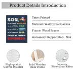 To My Son Superhero Wall Art Decor