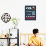 To My Son Superhero Wall Art Decor