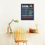 To My Son Superhero Wall Art Decor