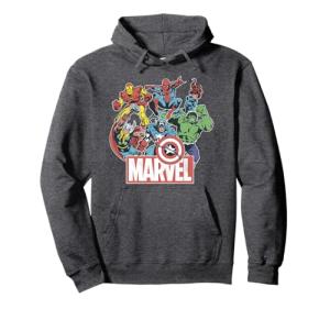 Avengers Retro Comic Graphic Pullover Hoodie