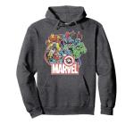 Avengers Retro Comic Graphic Pullover Hoodie
