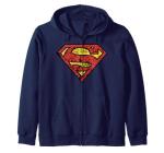 Superman Logo Zip Hoodie - DC Comics Style