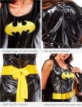 Batgirl Costume Dress with Cape for Women