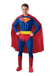 Adult Deluxe Muscle Chest Superman Costume - Small