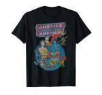 Justice League Retro Poster T-Shirt