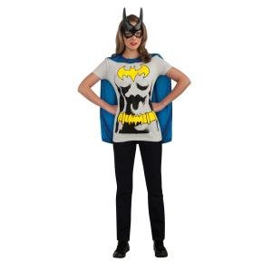 Batgirl T-Shirt with Cape and Mask for Adults