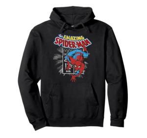 Spider-Man Vintage Comic Poster Pullover Hoodie