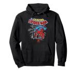 Spider-Man Vintage Comic Poster Pullover Hoodie