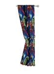 Avengers Kids Curtain Set with Tiebacks, Blue