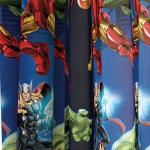 Avengers Kids Curtain Set with Tiebacks, Blue