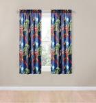 Avengers Kids Curtain Set with Tiebacks, Blue