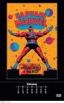 Marvel Classic Black Light 2026 Poster Calendar