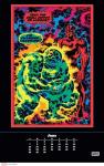 Marvel Classic Black Light 2026 Poster Calendar