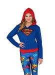 DC Supergirl Adult Zip Up Hoodie Sweatshirt