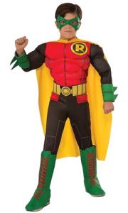 DC Teen Titans Robin Deluxe Kids Costume, Small