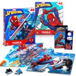 Spider-Man Jigsaw Puzzle Bundle with Stickers