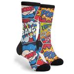 Cool Retro Comic 3D Print Athletic Crew Socks