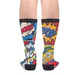 Cool Retro Comic 3D Print Athletic Crew Socks