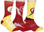 DC Comics The Flash Logo Crew Socks - 3 Pack