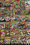 Classic Marvel Comics Covers Collage Poster 24"x36