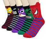 Cute Superheroes and Villains Cartoon Socks Set