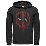 Deadpool Splatter Icon Hoodie for Men, Black