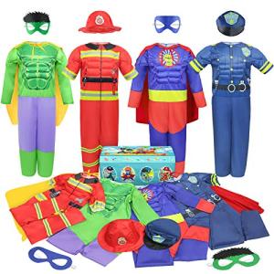 Boys Superhero Muscle Chest Costume Set