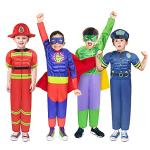 Boys Superhero Muscle Chest Costume Set